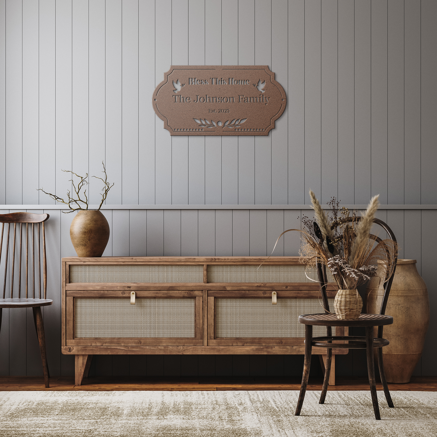 Bless_This_Home_Copper_Rustic_Hallway_Mockup.png